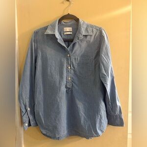 J. Crew Classic Chambray Shirt, size 6